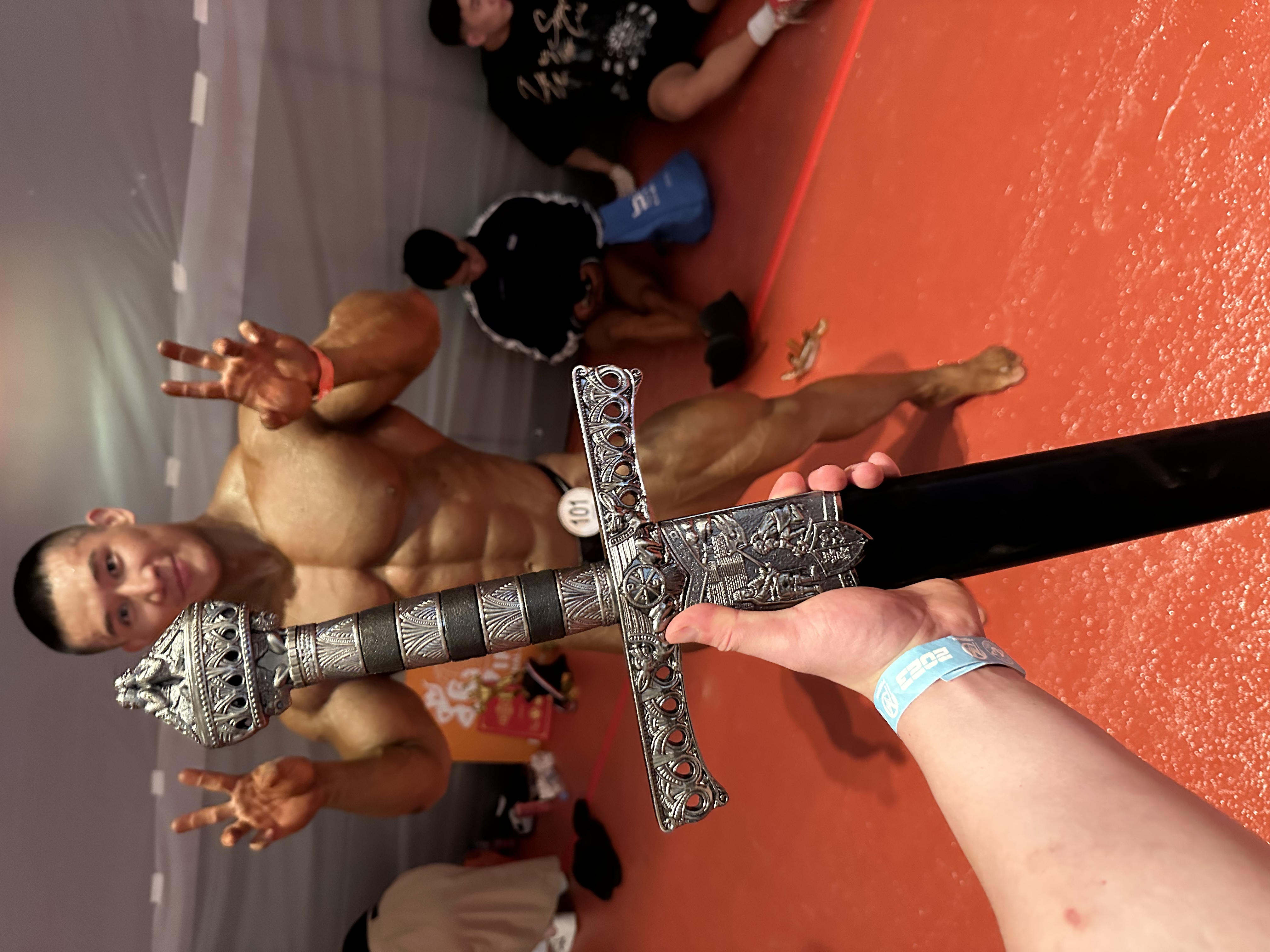 BB-K17 "Liquid Black" Posing Trunk for Bodybuilding ProSuits Zhaofeng He