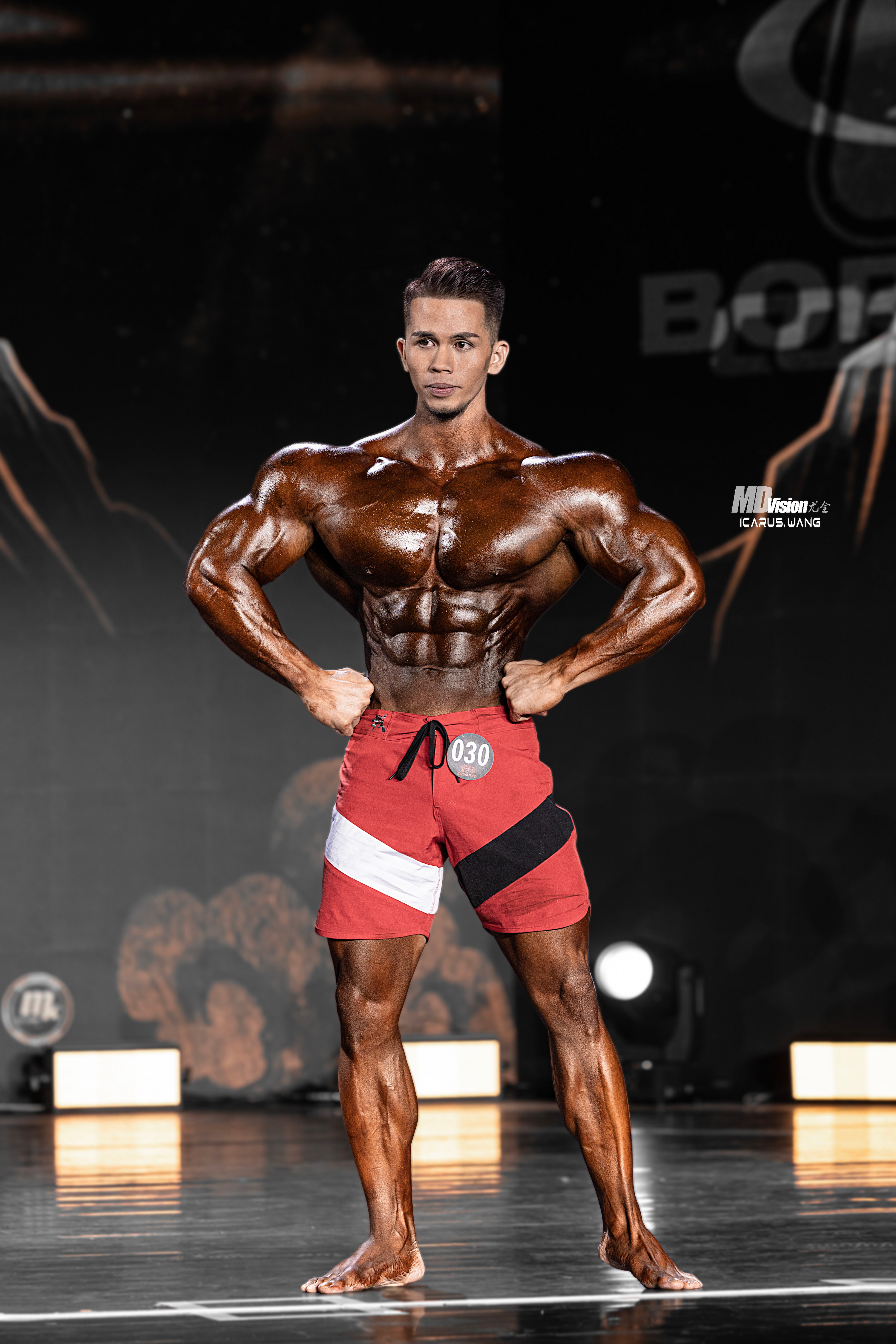 MP173 Boardshorts Custom-Made for Men's Physique ProSuits Zhihua Liu