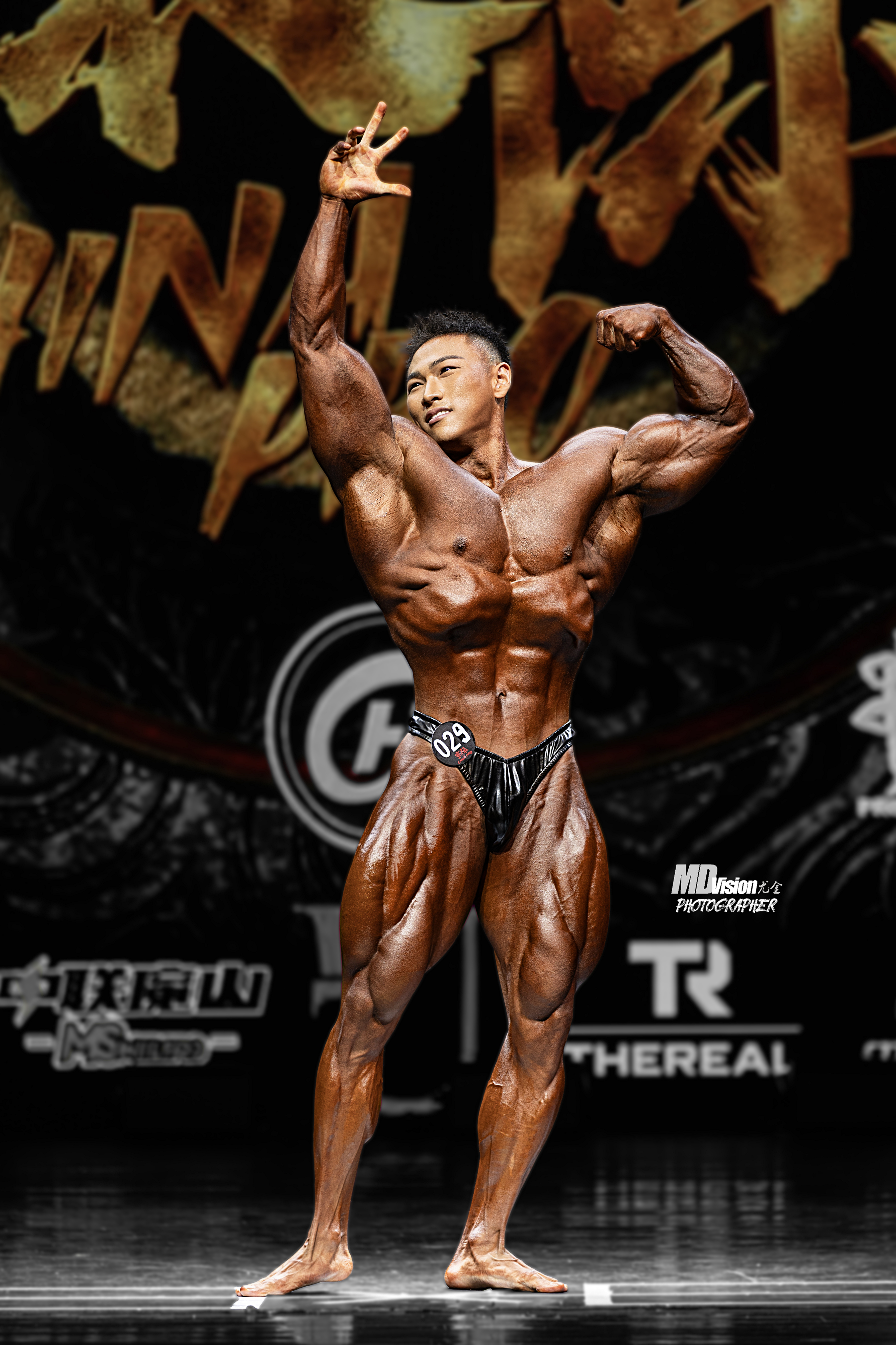 CP06 V-Cut Posing Trunk Custom-Made for Classic Physique ProSuits Jincheng Hong