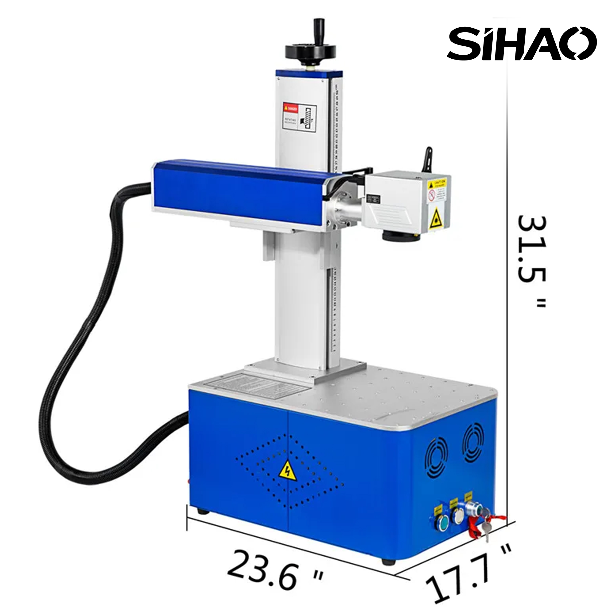 SIHAO 30W Fiber Laser Marking Machine Integrated Type