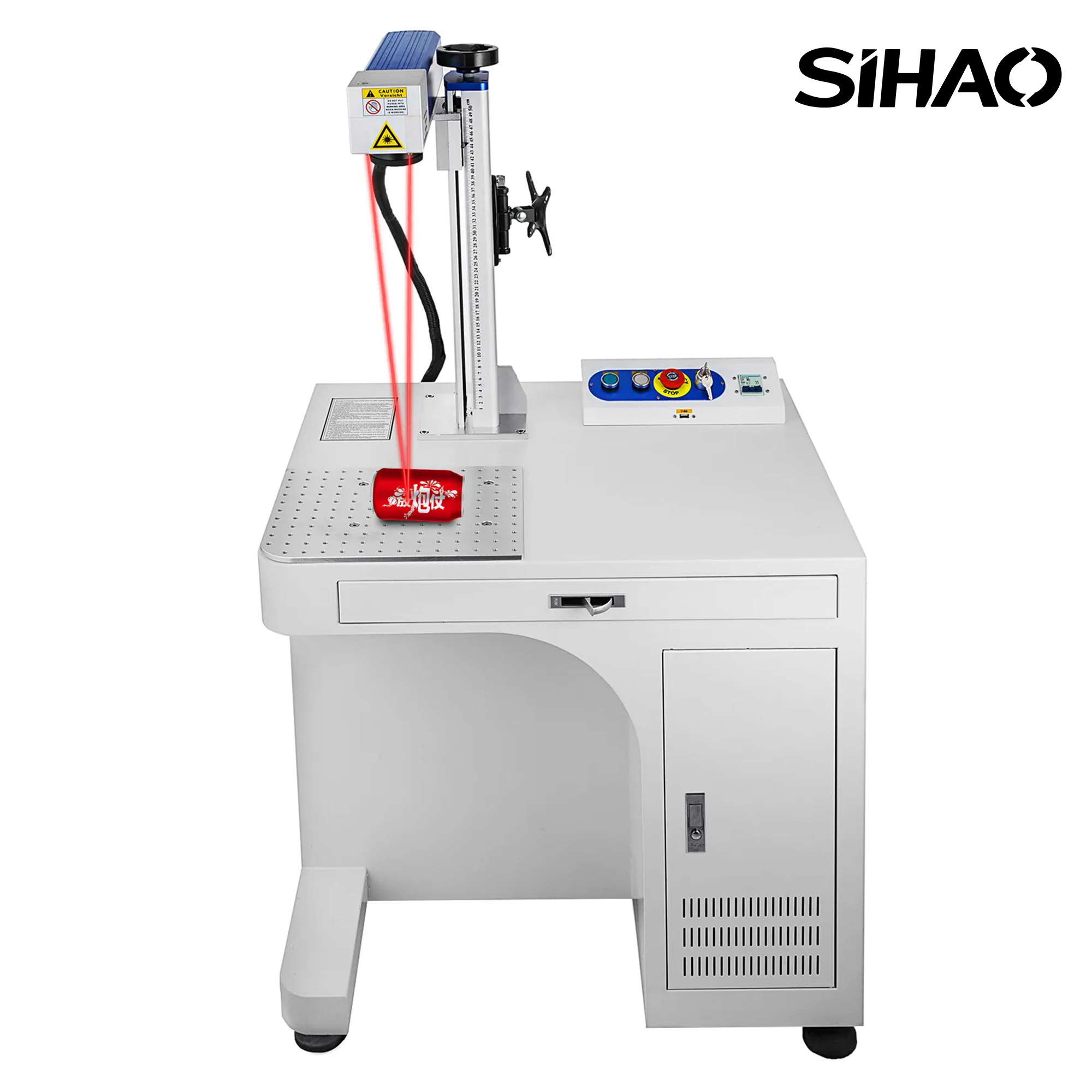 SIHAO 20w Fiber Laser Marking Machine Cabinet Type