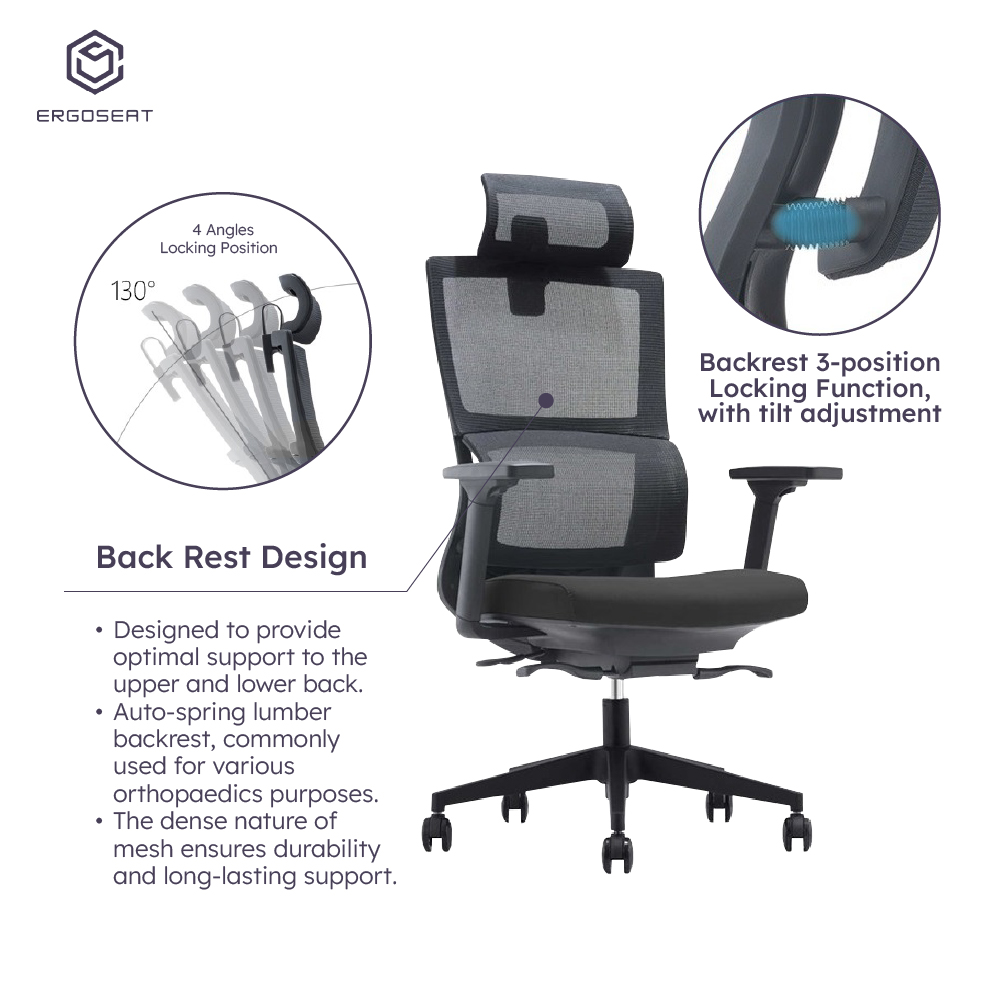 233A High Back Ergonomic Chair
