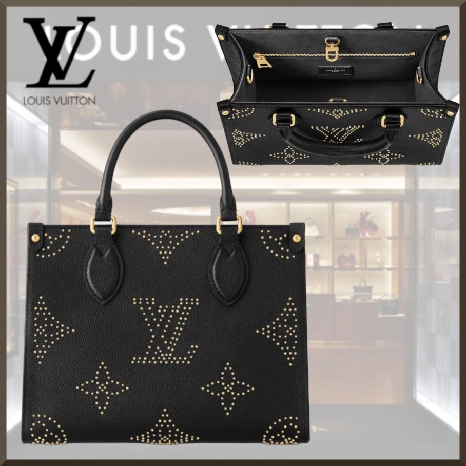 【2025】Louis Vuitton LV 【ブラックでエレ女感オンザゴー】ルイヴィトン　トートバッグ M46733 24.8 x 19.0x 11.4cm