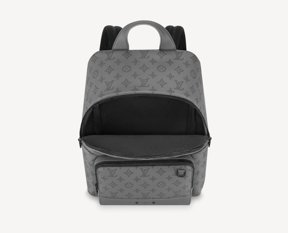 【2025】Louis Vuitton LV ヴィトン モノグラム リュック グレー 黒 シンプル 長財布 入る 33 x 41 x 18 cm