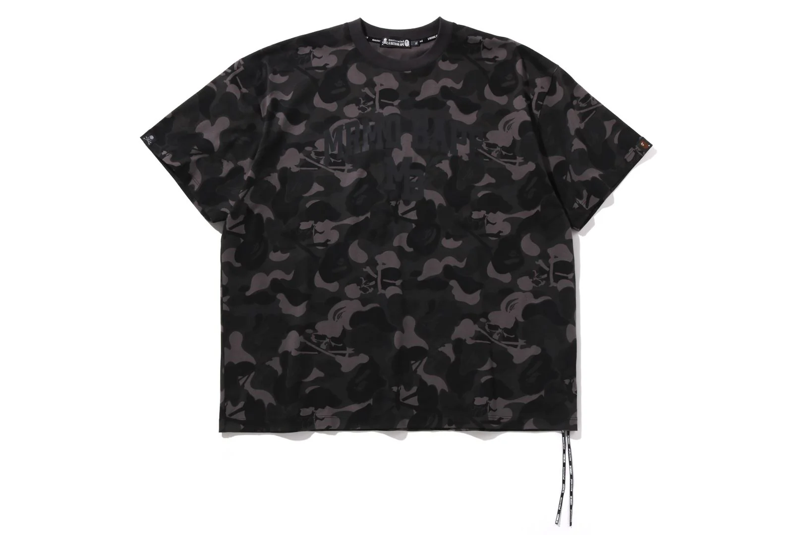 【 BAPE X MMJ 】SKULL CAMO COLLEGE RELAXED FIT TEE 15TH