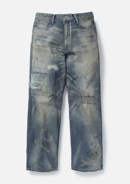 NEIGHBORHOOD 25SS SAVAGE DENIM DP WIDE PANTS