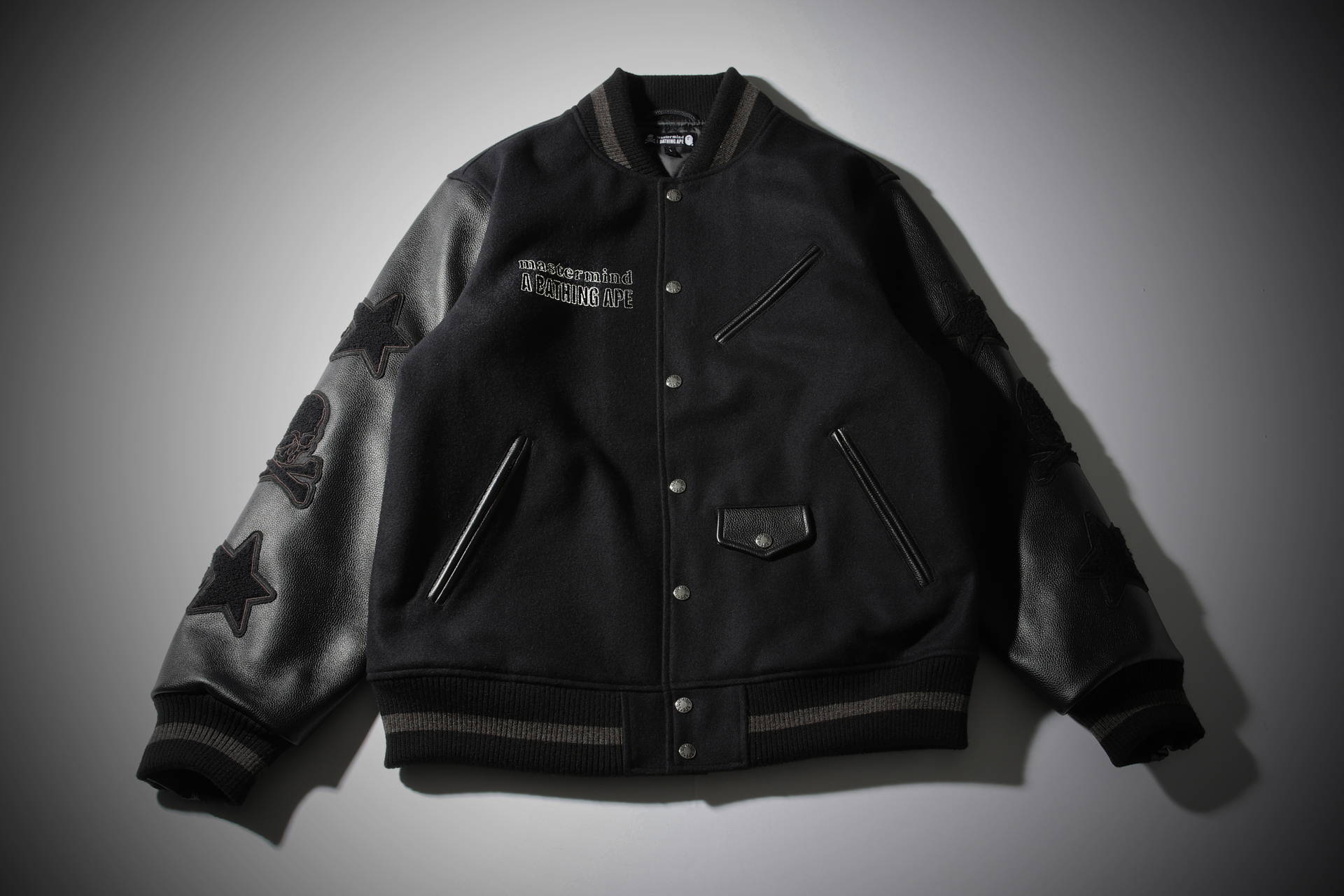 BAPE x MASTERMIND JAPAN - VARSITY JACKET