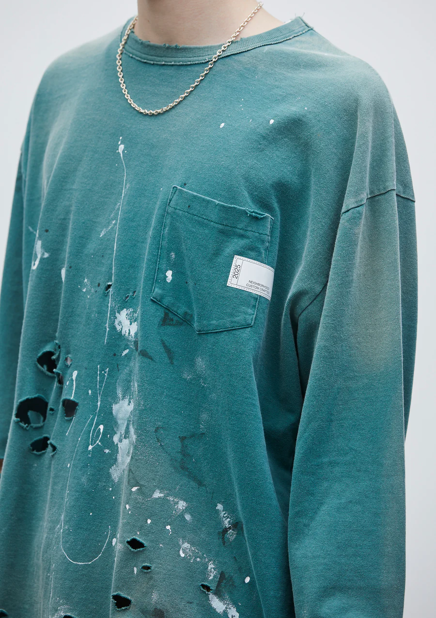 NEIGHBORHOOD 25SS SAVAGE CREWNECK-P LS