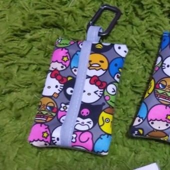 Handmade Pocket size dry tissue and wetwipe pouch 2in1 (wet and dry) -  HK, Toki, JJB