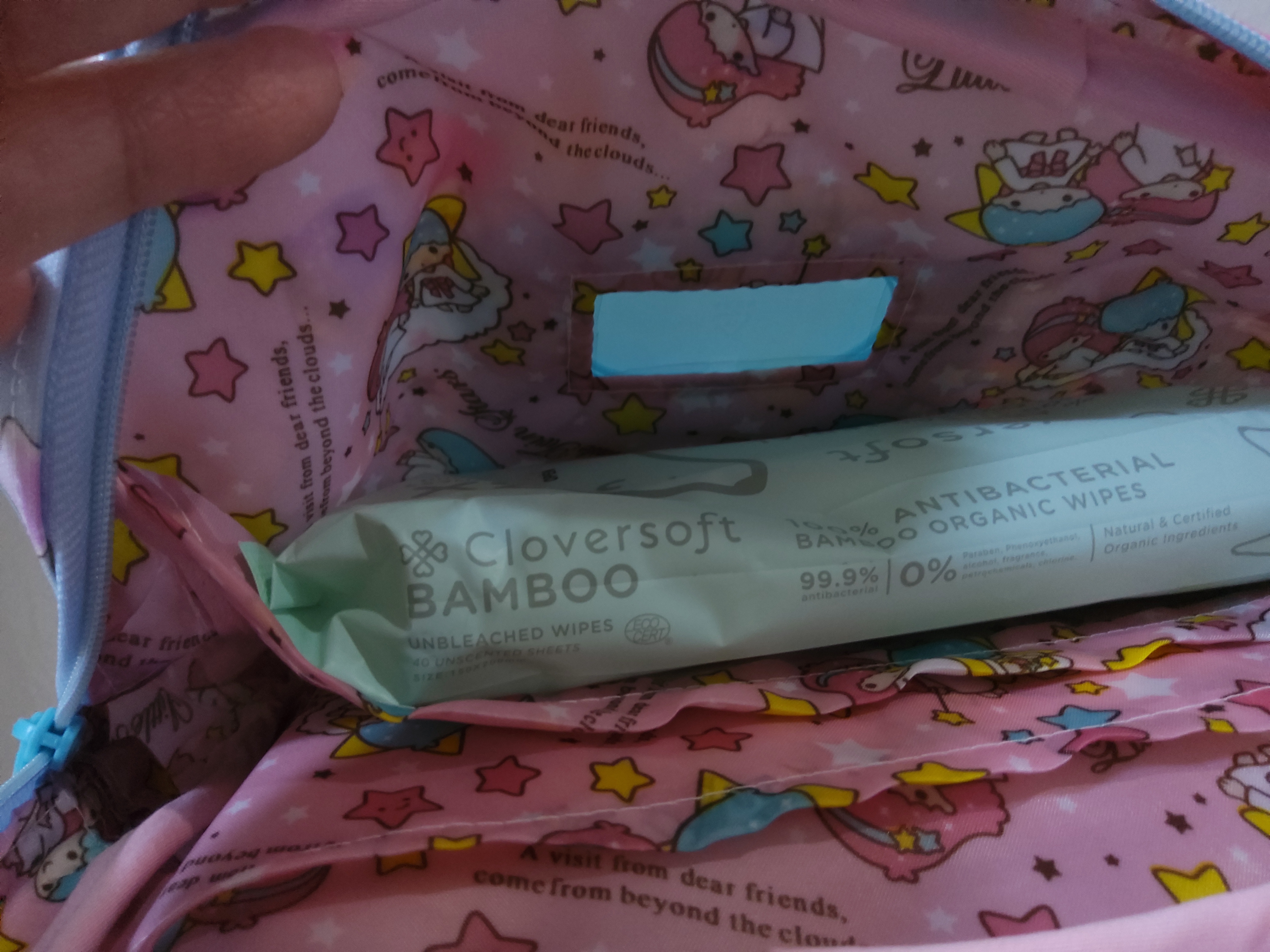 3in1 Travel Pouch for Wetwipes Tissues On-The-Go with zip