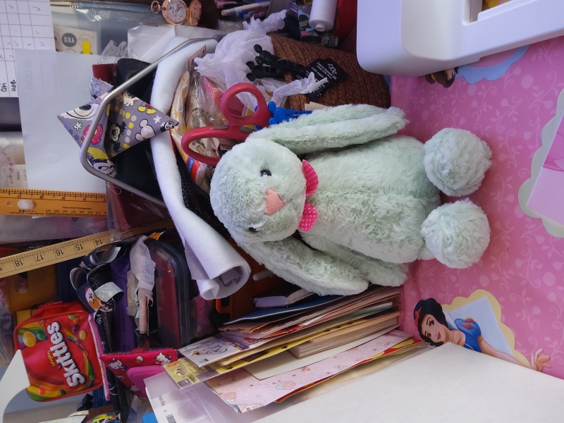 Embroidery Initials Jelly Cat 29cm Green