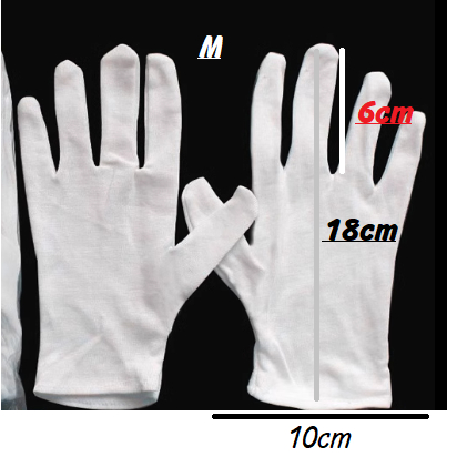 White 100% Cotton Gloves for Dry Hands Gardening Home use Jewelry clean, eczema
