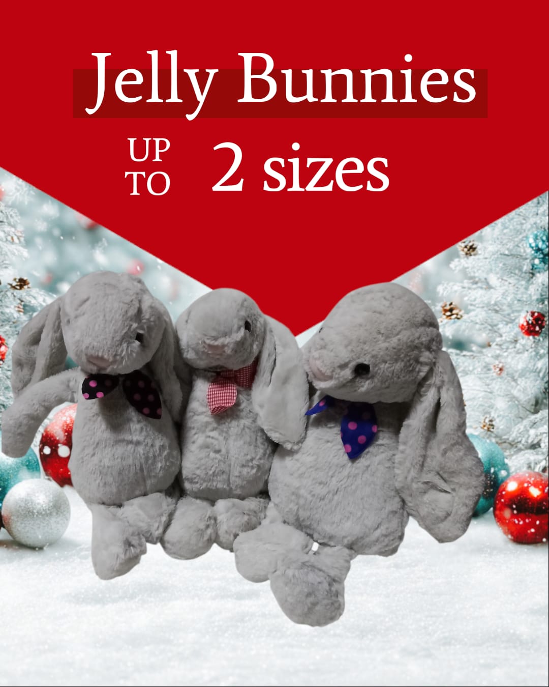 Embroidery Initials Jelly Cat Bunny Meow Meow Cat 29cm