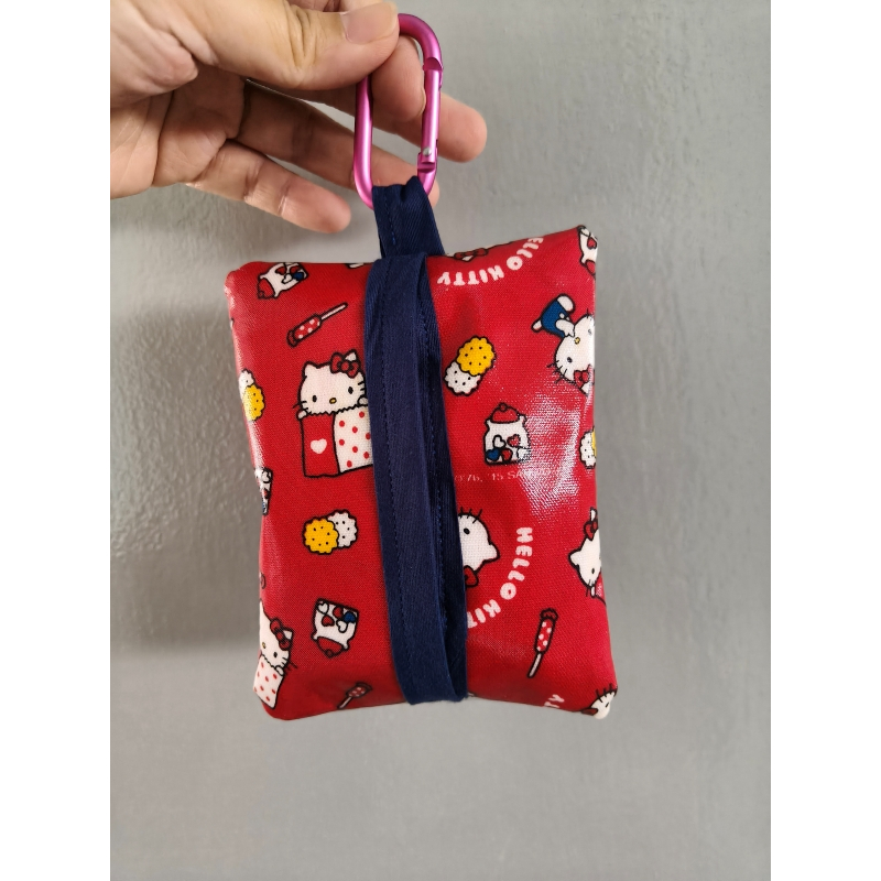 Handmade Pocket size dry tissue and wetwipe pouch 2in1 (wet and dry) -  HK, Toki, JJB