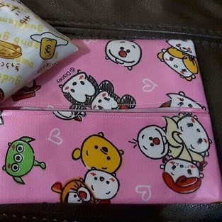 Handmade Pocket / Travel waterproof tissue pouch hello kitty pompompurin my Melody little twin stars LTS toki Pooh