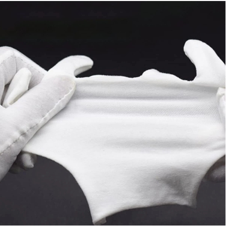 White 100% Cotton Gloves for Dry Hands Gardening Home use Jewelry clean, eczema