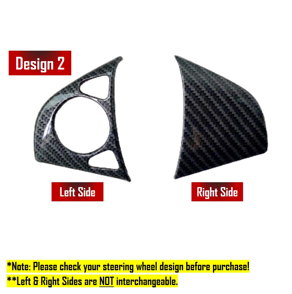 Honda Jazz/Fit, Shuttle & Vezel Steering Wheel Audio Cruise Control Panel Cover Carbon Fiber Trim Accessories For GK GK3 GK5 GP3 GP5 GK8 GK9 GP8 GP9 RU