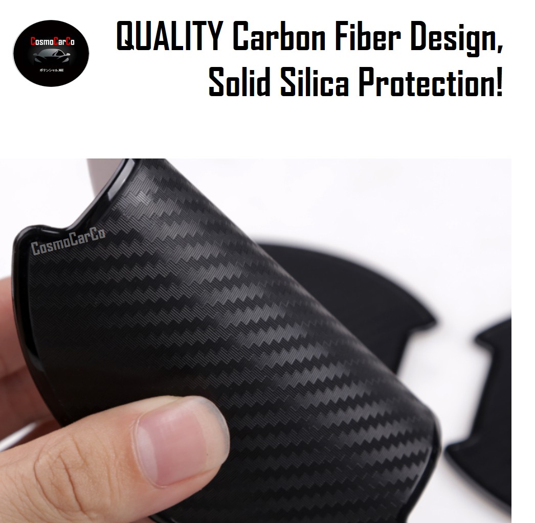 4Pcs Car Door Bowl Protector Anti Scratch Silica Gel Sticker Guard