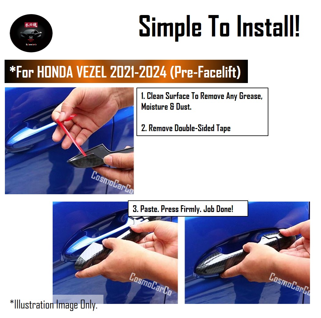 Honda VEZEL HR-V 2021 2022 2023 2024 Gear Panel Cover Shift Console Carbon Fiber Trim Car Accessories