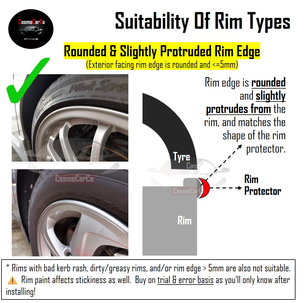 8M Chrome Car Rim Protector Guard Wheel Tyre Tire Trim Rims Strip For Up To 4 x 18 Inch Wheel