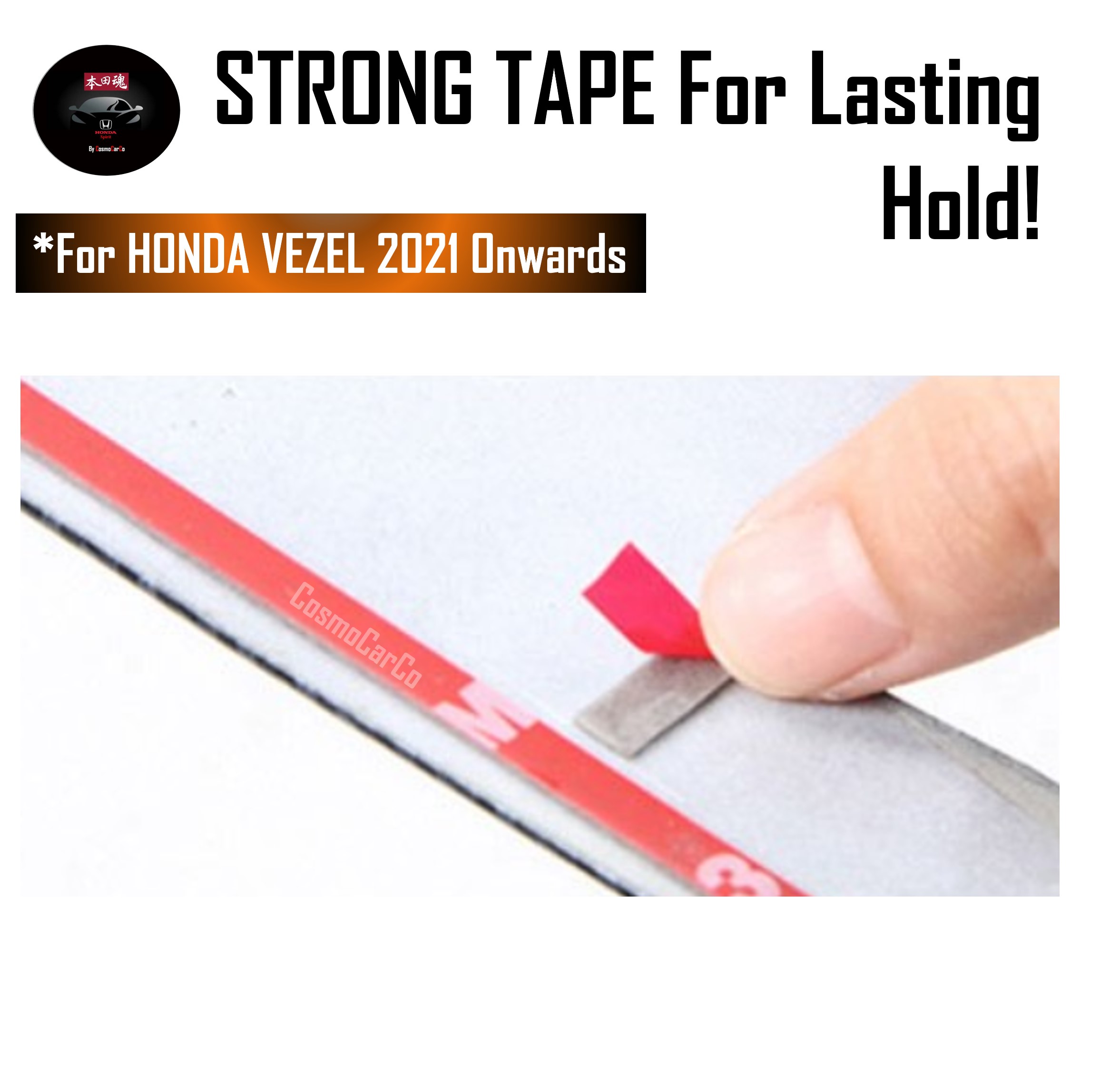 Honda VEZEL HR-V 2021 2022 2023 2024-Present Steering Wheel "V" Trim Cover Carbon Fiber Decor Accessories