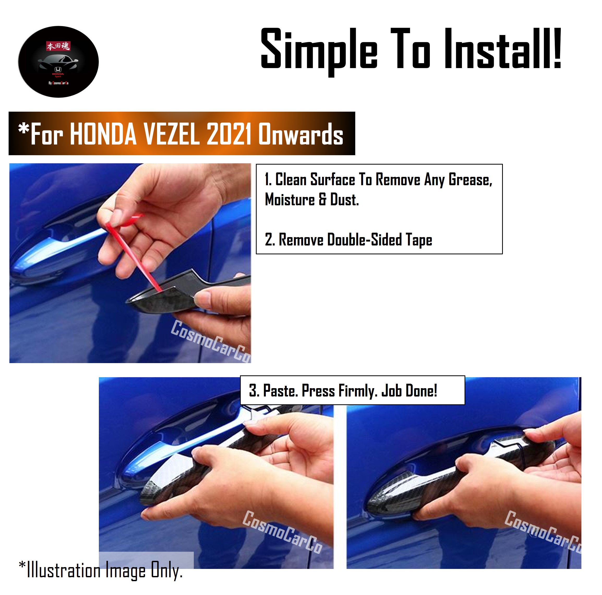 Honda VEZEL HR-V 2021 2022-Present Car Air Con Vent Outlet Trim Aircon Vents Cover Carbon Fiber Accessories