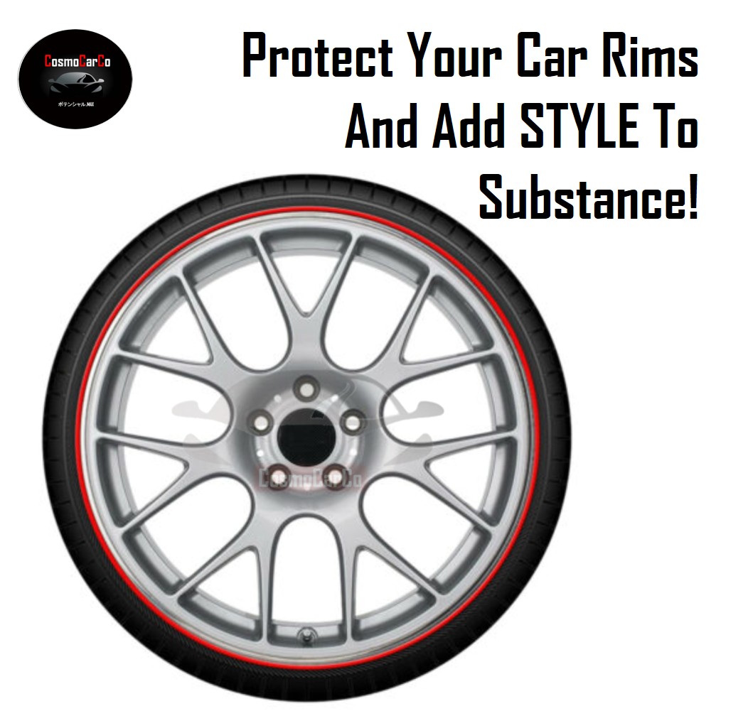 8M Car Rim Protector Guard Tyre Tire Trim Rims Rubber Strip For 4 x 18 Inch Wheel