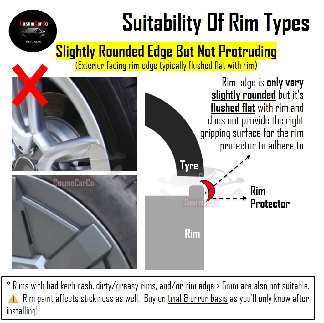 8M Car Rim Protector Guard Tyre Tire Trim Rims Rubber Strip For 4 x 18 Inch Wheel