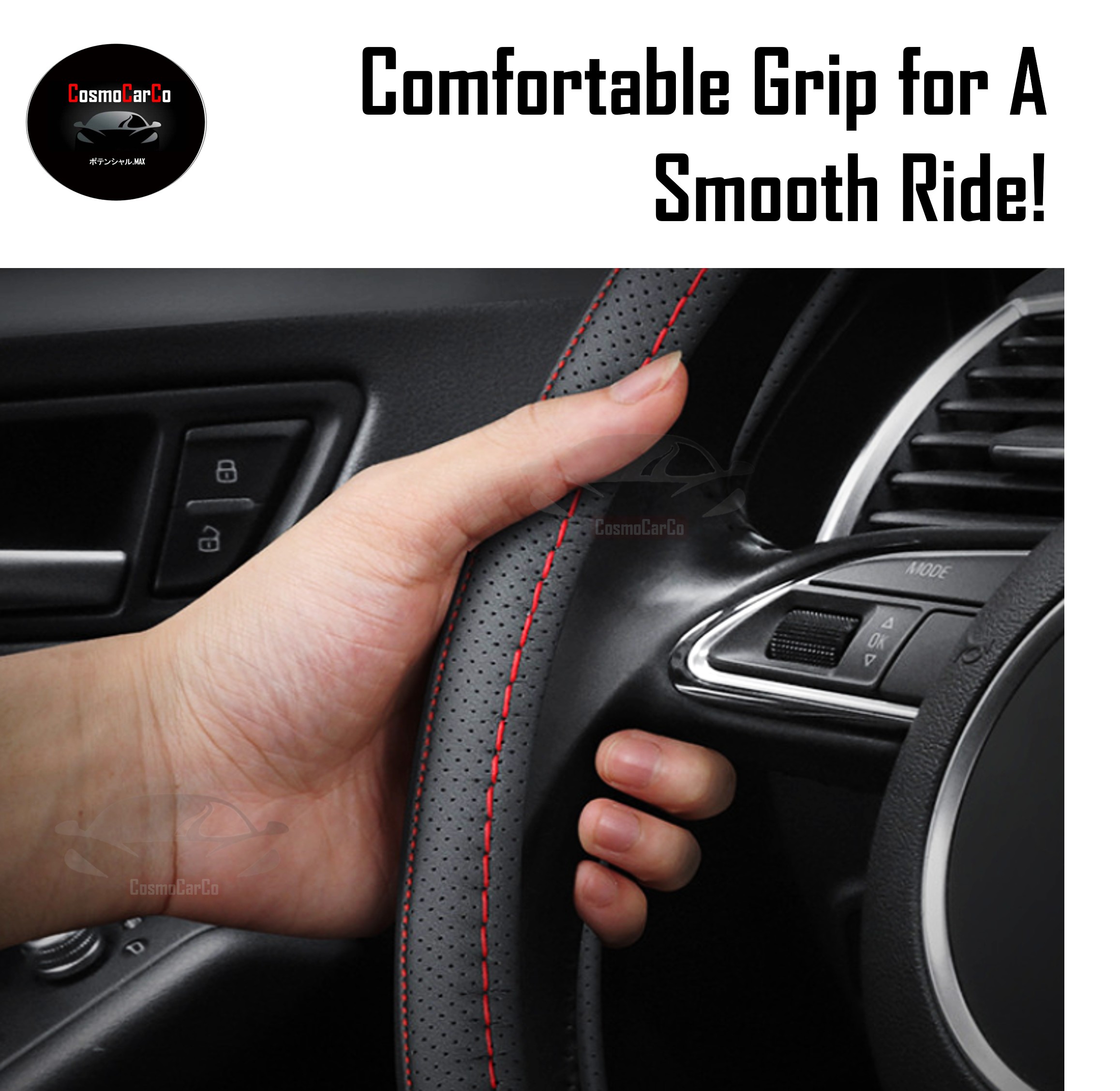 Leather Steering Wheel Cover For Toyota Corolla Altis Vios CHR Camry Alphard Car Accessories
