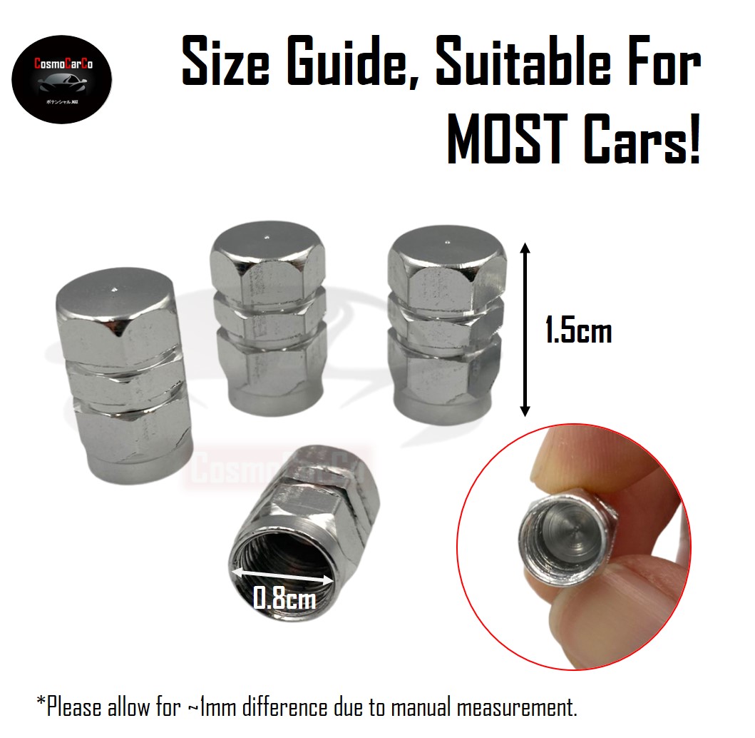 4Pcs Car Tyre Air Valve Cap Wheel Rim Tire Stem Cover Alloy Schrader Caps Car Accessories