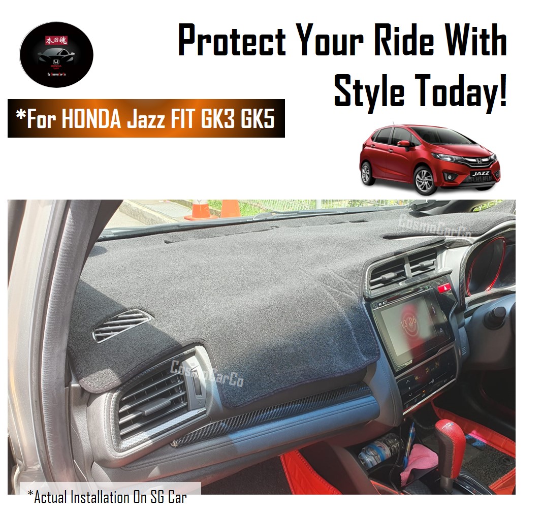 Honda Jazz / Fit GK3 GK5 GP 2014-2019 Dashboard Mat Right Hand Drive Sun Protection Anti Slip Dash Cover