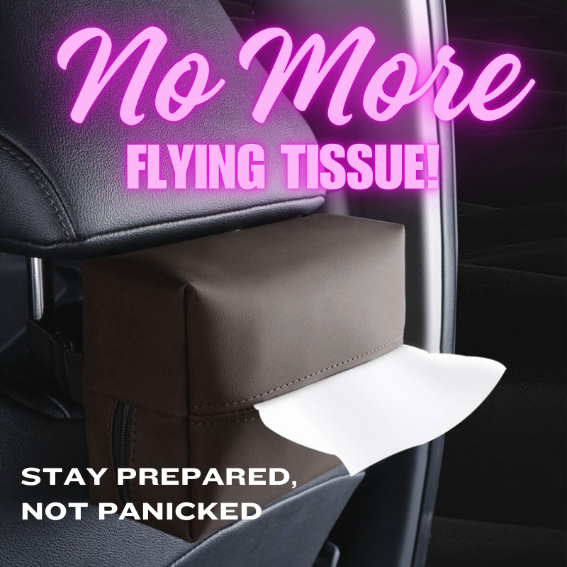 Leather Car Tissue Holder_Cosmocarco