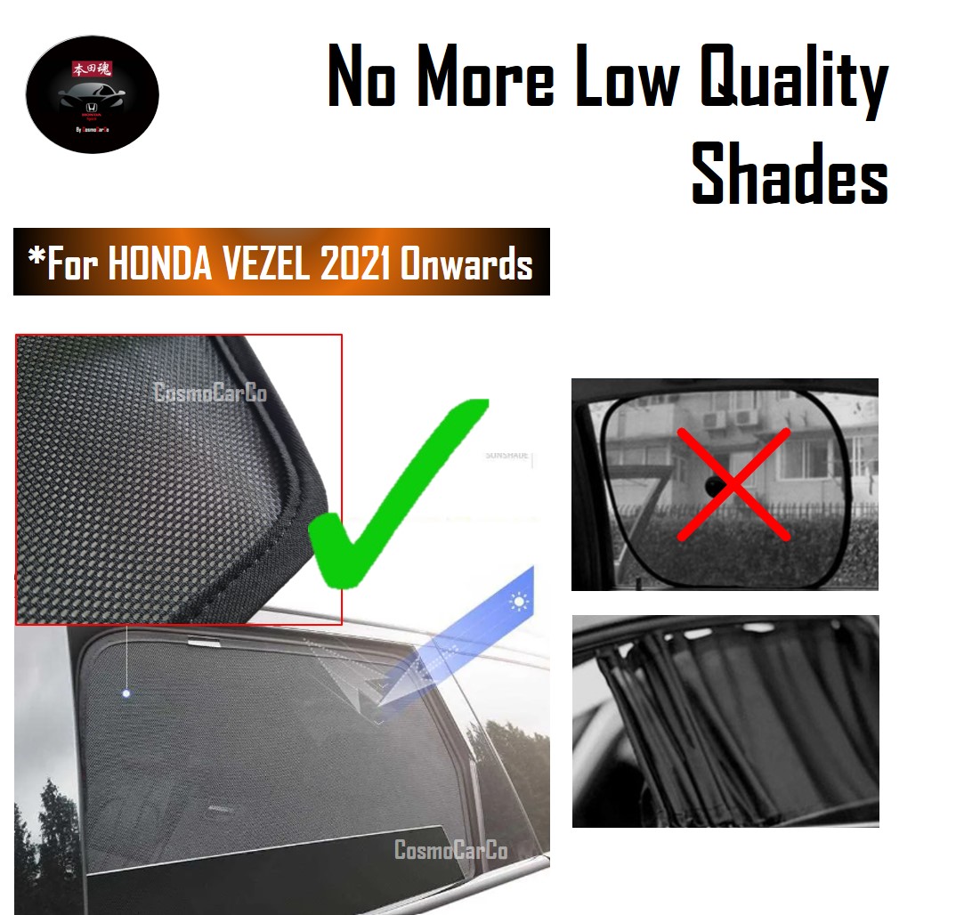 Honda VEZEL HR-V HRV 2021 2022-Present Car Magnetic Sun Shade UV Ray Protection Mesh Windows Sunshade Visor