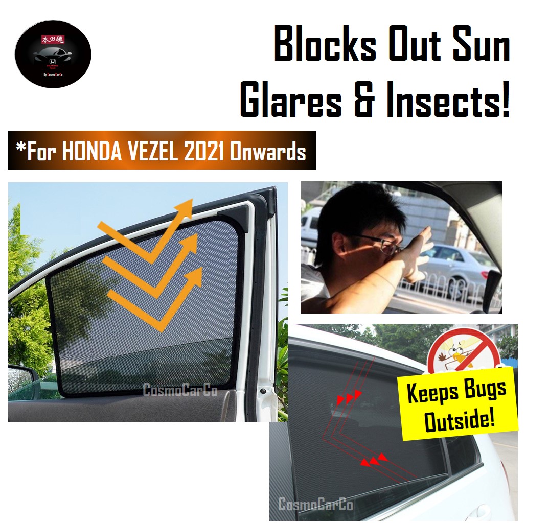 Honda VEZEL HR-V HRV 2021 2022-Present Car Magnetic Sun Shade UV Ray Protection Mesh Windows Sunshade Visor