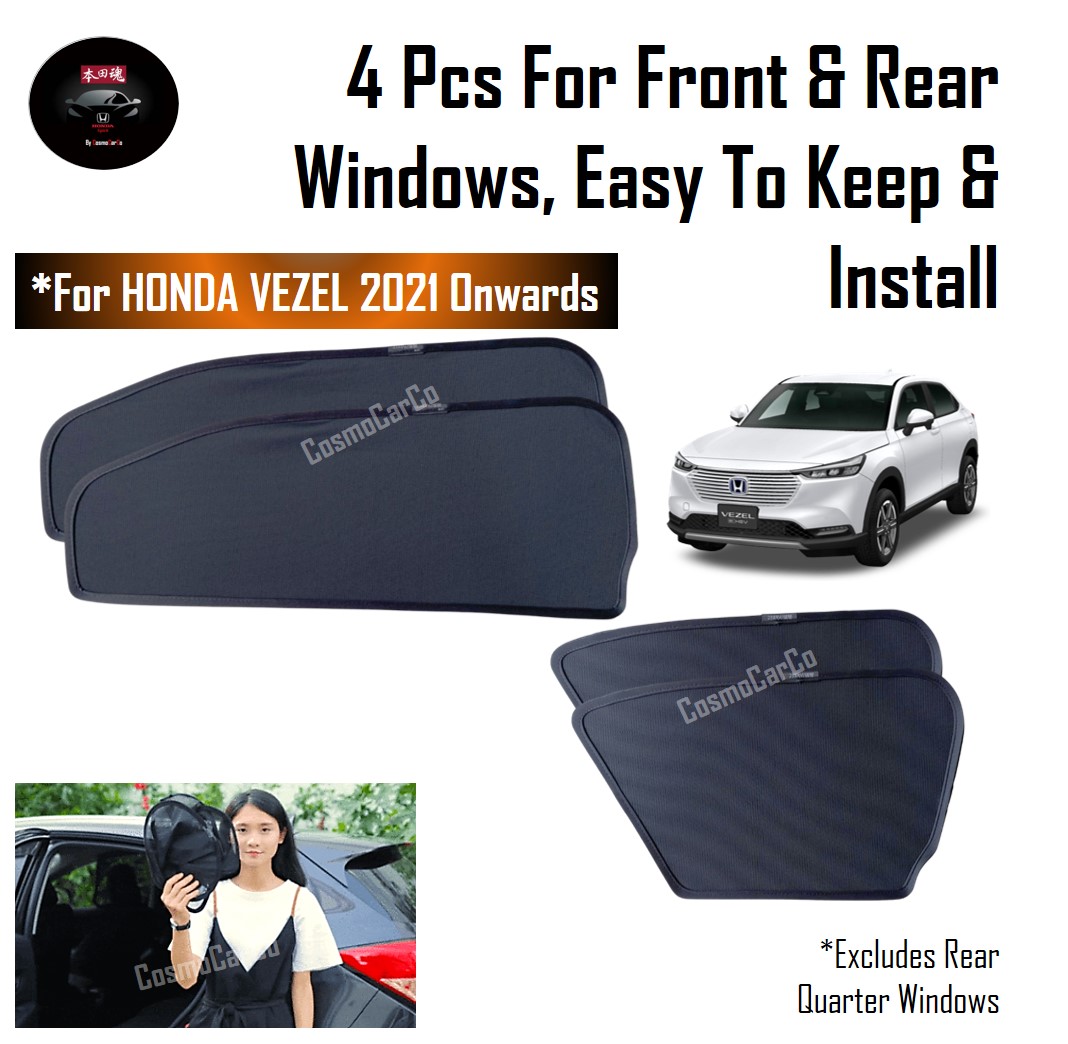 Honda VEZEL HR-V HRV 2021 2022-Present Car Magnetic Sun Shade UV Ray Protection Mesh Windows Sunshade Visor