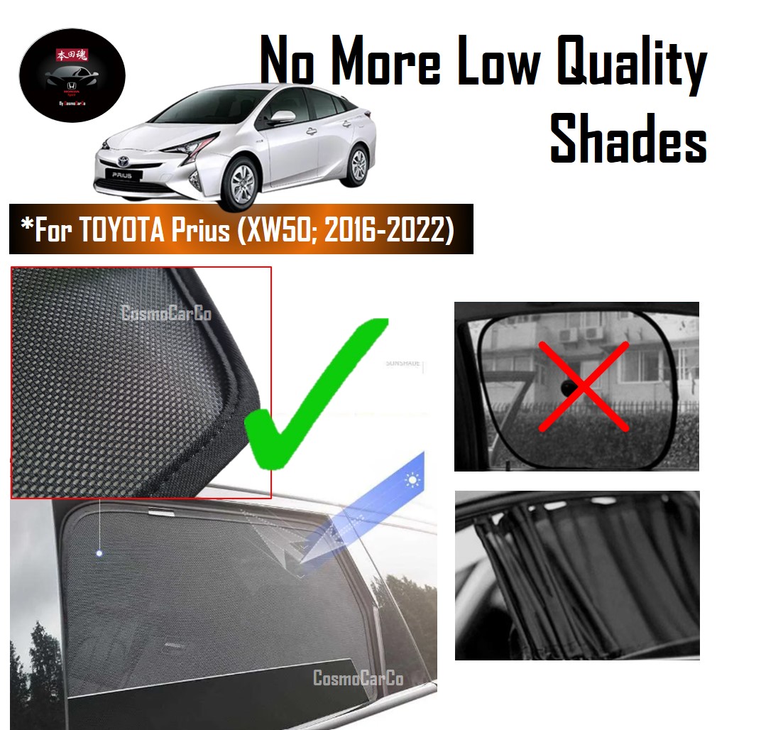 Toyota PRIUS 4th Gen XW50 2016-2022 Magnetic Sun Shade UV Ray Protection Mesh Windows Sunshade Visor 4Pcs