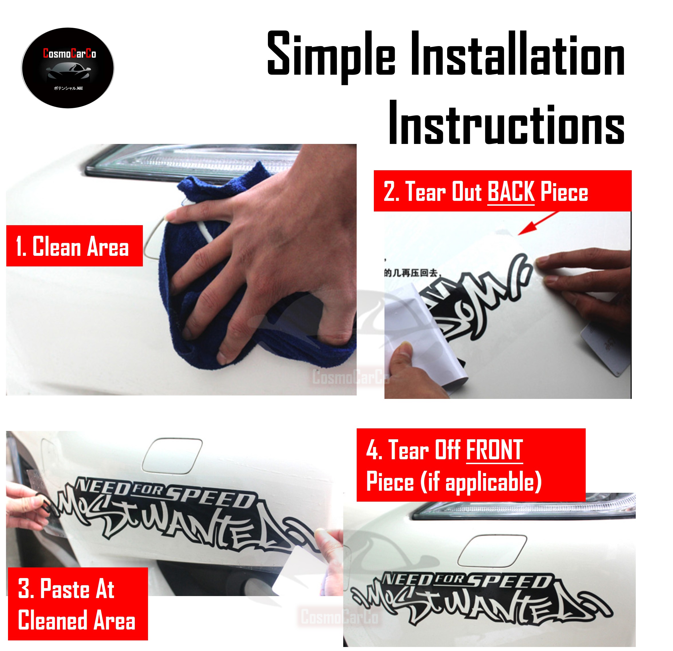 LIMITED Edition Car Body Sticker Decal Motorcycle Motorbike SHINY Holographic Word Window Stickers Decals