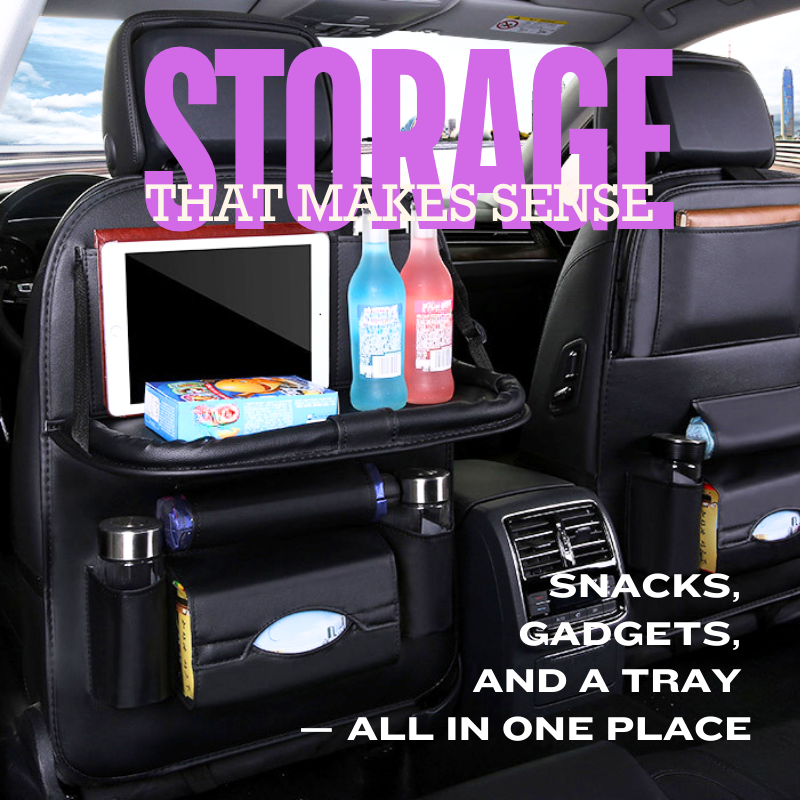 8-in-1 Car Back Seat Organiser with Dining Tray_Cosmocarco