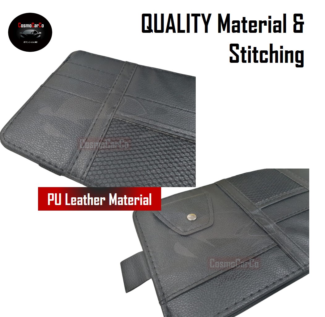 Car Sun Visor Organiser Card Holder Sunglasses Phone Storage Sunglass Organizer Cash Pouch Accessories