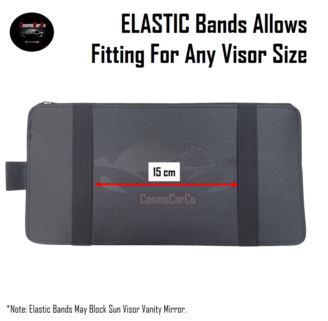 Car Sun Visor Organiser Card Holder Sunglasses Phone Storage Sunglass Organizer Cash Pouch Accessories