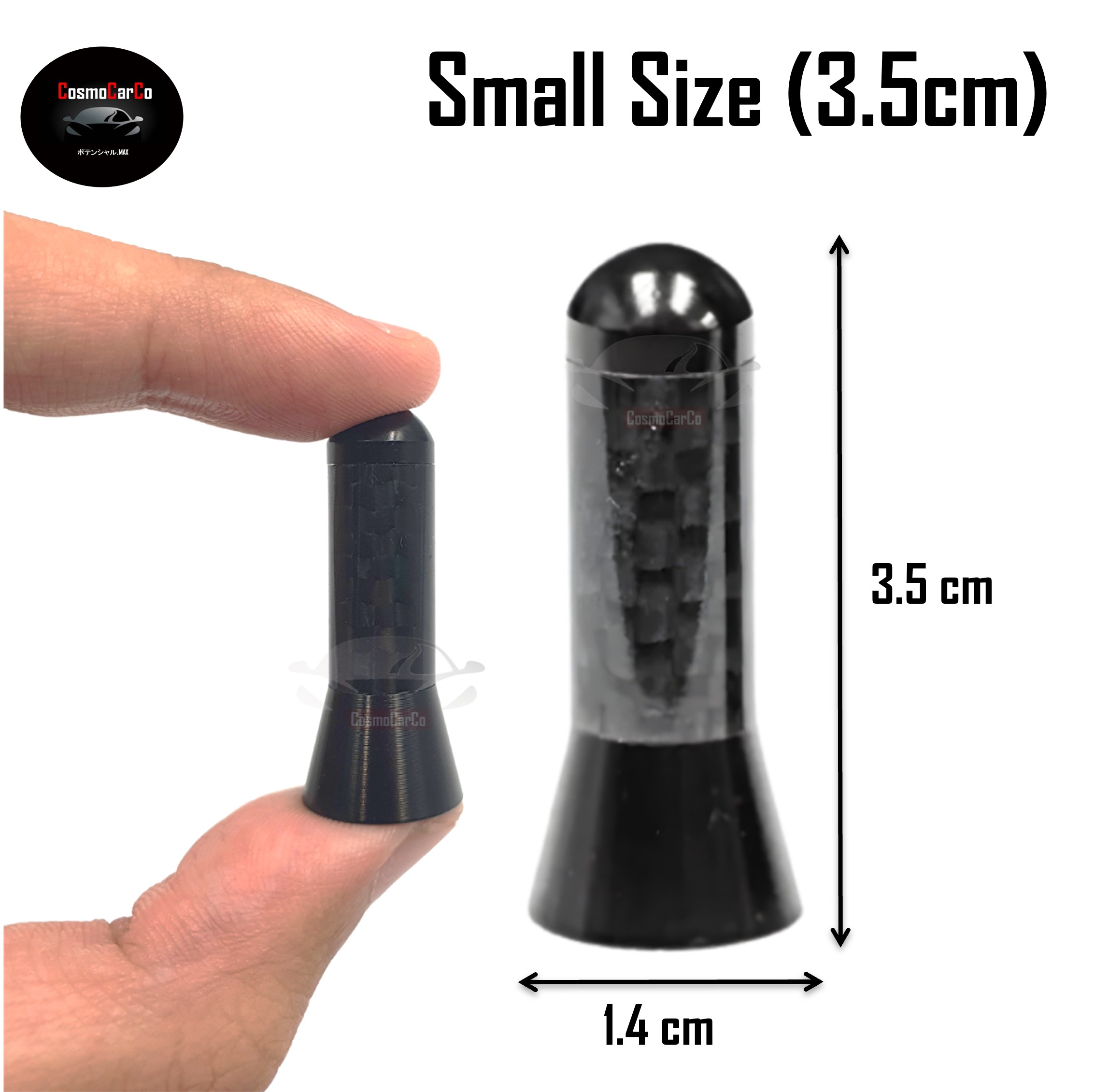 Carbon Fiber Design Short Car Antenna Topper AM FM Radio Aerial Signal Replacement Accessories