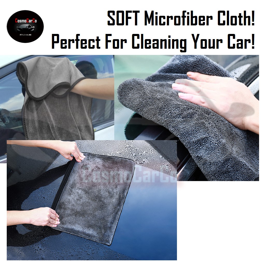Premium 600gsm Microfiber Car Cleaning Cloth Thick Absorbent Car Wash Drying Towel Household Wiping Washing Rag
