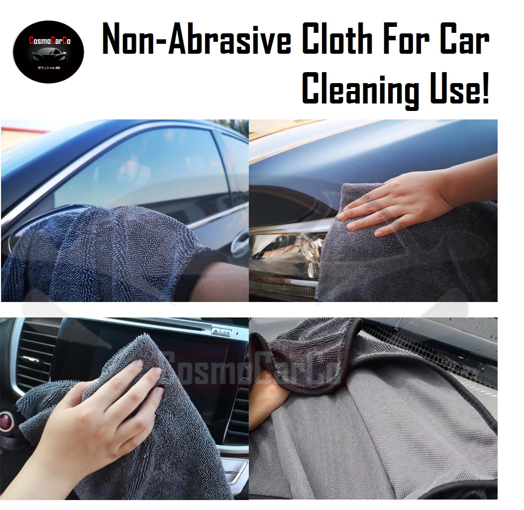 Premium 600gsm Microfiber Car Cleaning Cloth Thick Absorbent Car Wash Drying Towel Household Wiping Washing Rag
