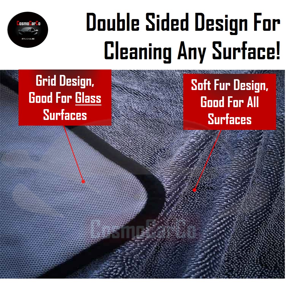 Premium 600gsm Microfiber Car Cleaning Cloth Thick Absorbent Car Wash Drying Towel Household Wiping Washing Rag