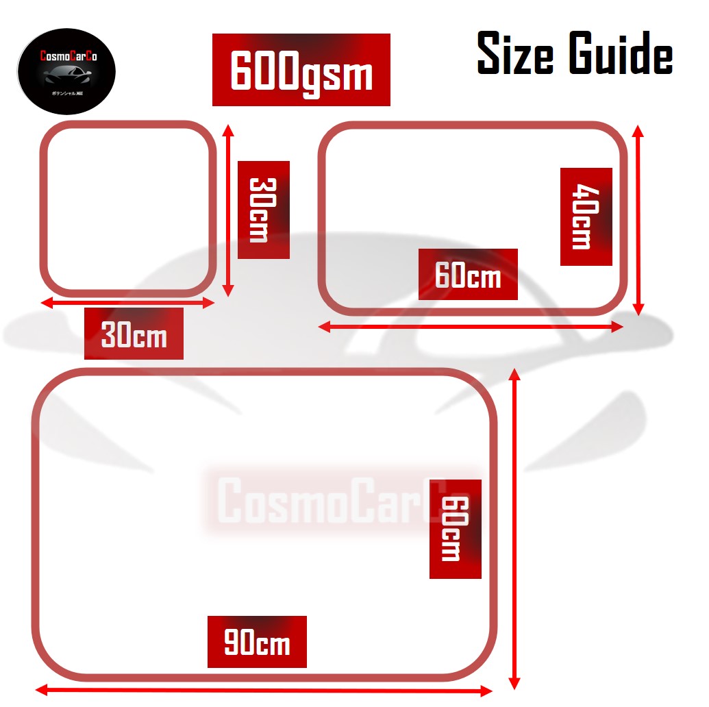 Premium 600gsm Microfiber Car Cleaning Cloth Thick Absorbent Car Wash Drying Towel Household Wiping Washing Rag