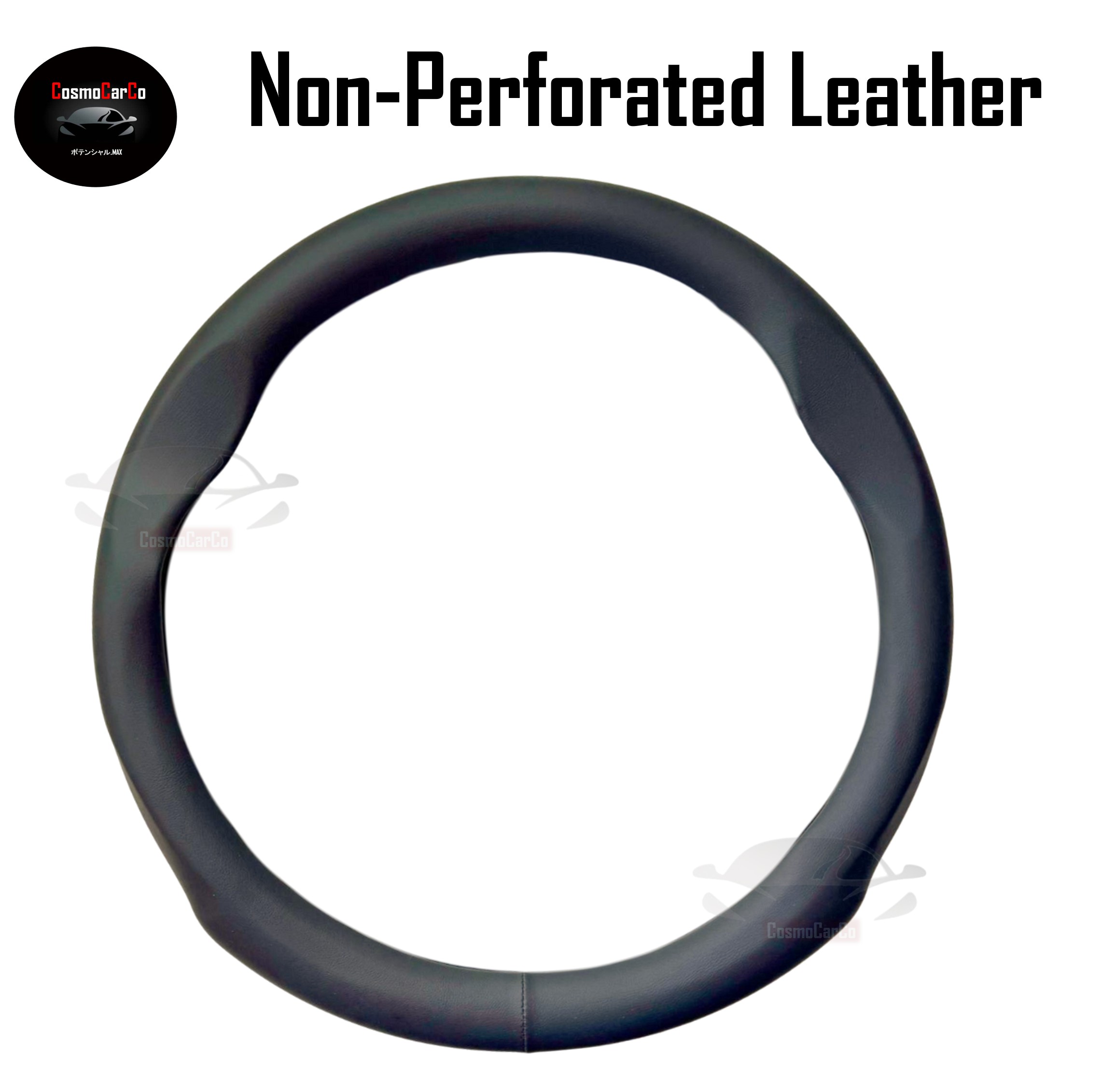 Steering Wheel Cover With Perforated/Non-Perforated Leather For Honda & Toyota etc "O" Circle Shape 37-38cm