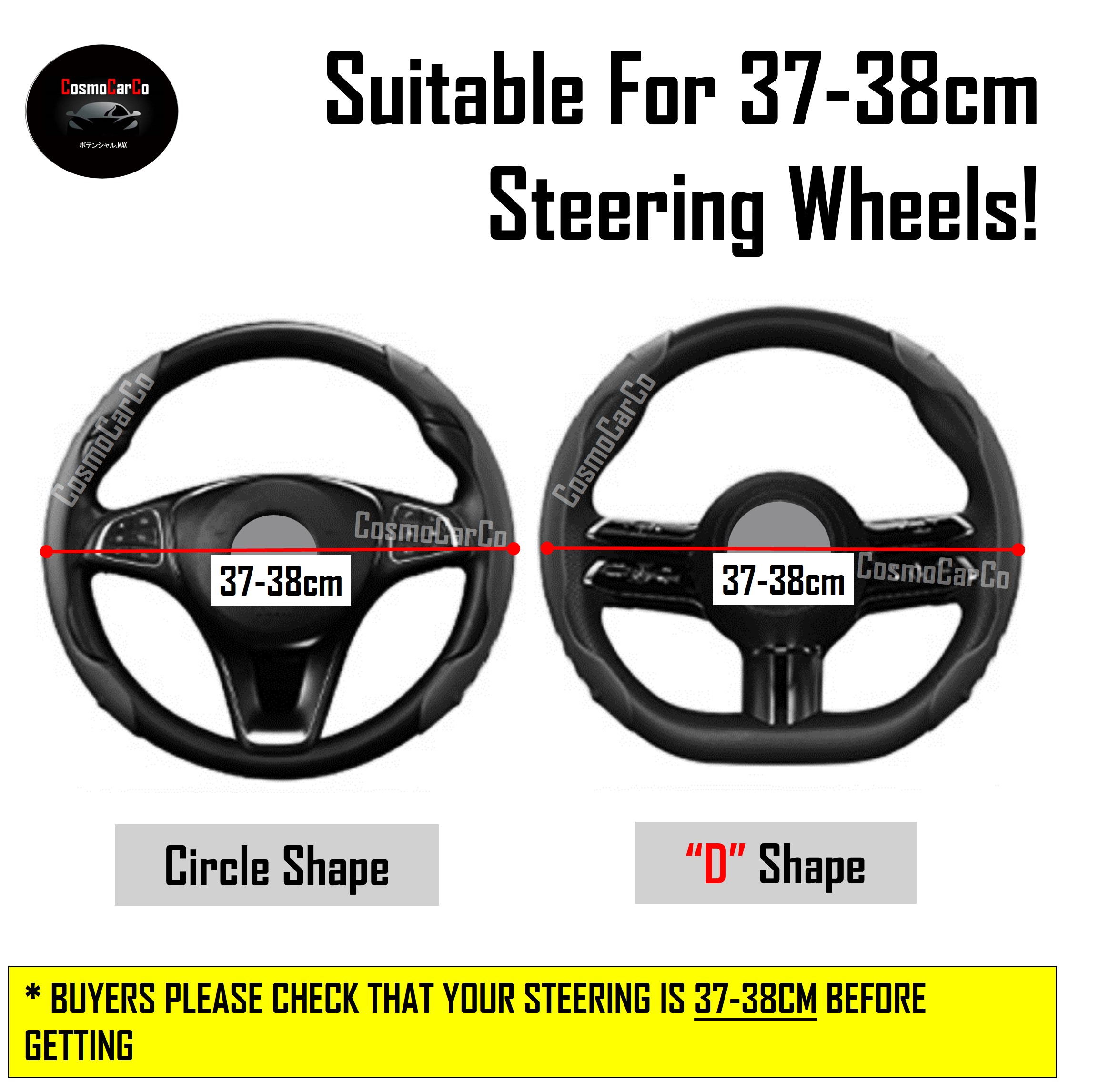 Car Steering Wheel Cover Booster Grips Add On For Honda Jazz Fit Shuttle Vezel City Stream CRV HRV Accord