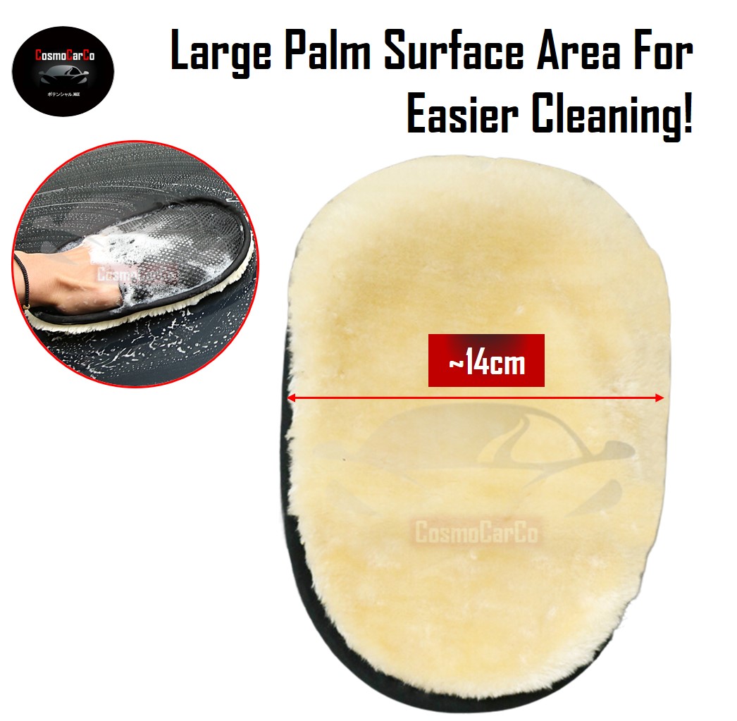 Soft Car Wash Mitt Microfiber Wool Washing Hand Glove Absorbent Drying Household Cleaning Gloves Mittens 