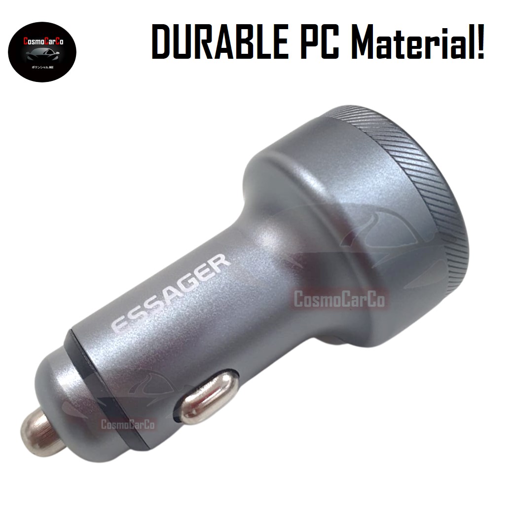 Car Charger USB Ports PD Fast Charge Voltmeter Socket Adapter Splitter Extension Power Charging Adaptor