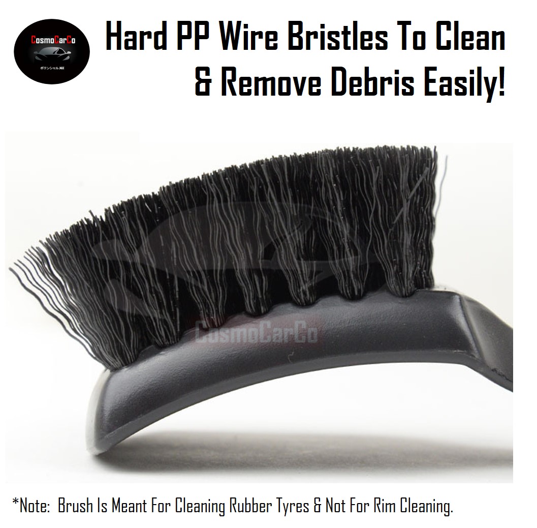 Car Wheel Brush Tire Scrubber Bristle Duster Tyre Rim  Scrub Cleaning Washing Long Handle Detailing Tool 